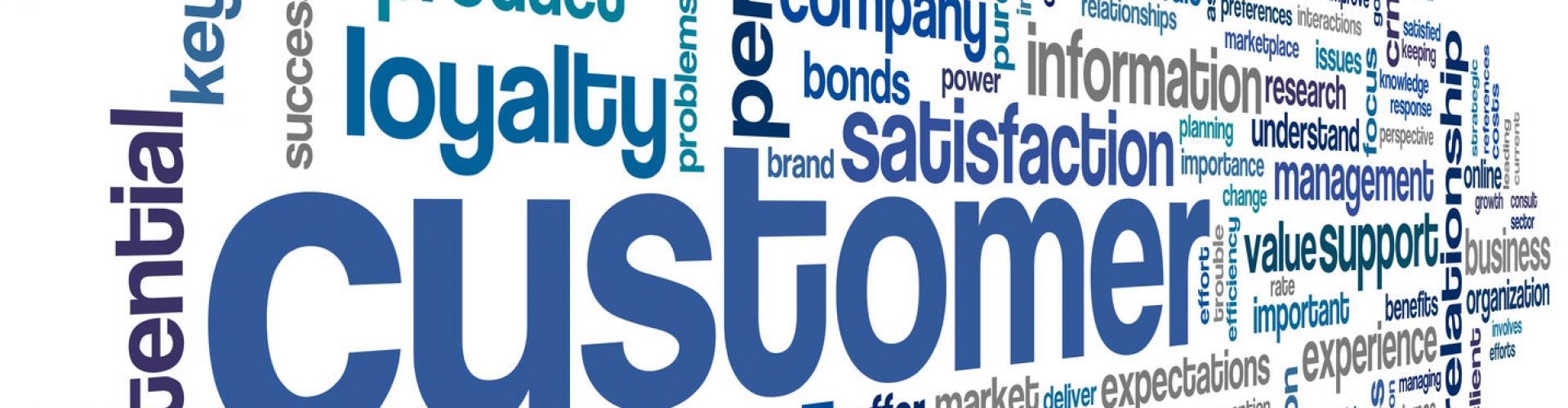 Customer service concept in word cloud